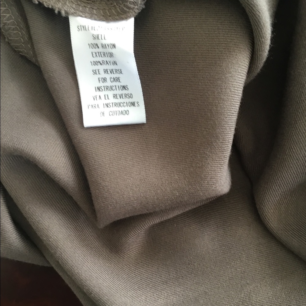 EN Crème Green Long Sleeve Shirtdress. Size  3X $25 - Picture 8 of 10